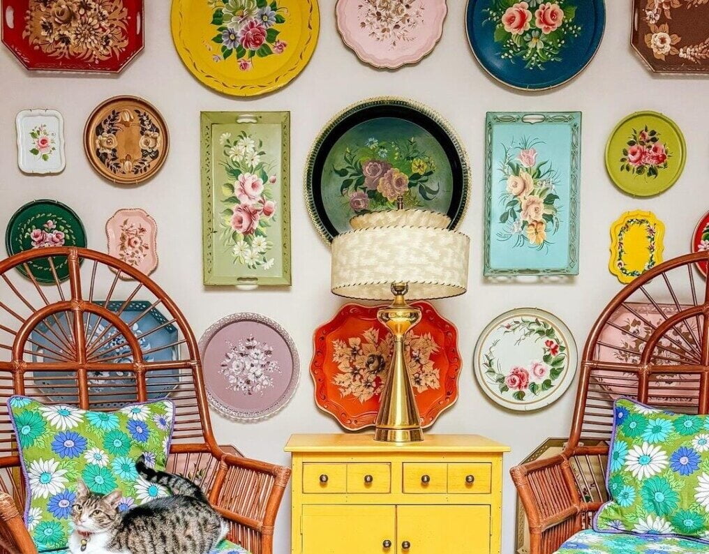 whimsical gallery wall