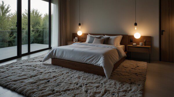 Cozy Bedroom Decor Ideas  Soft Pebble Rug