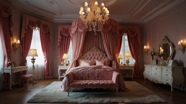 Whimsical Bedroom Decor Crystal Chandeliers
