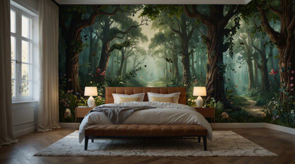 Whimsical Bedroom Decor Ideas And Inspo You Can Use Now Mural or Decal Forest