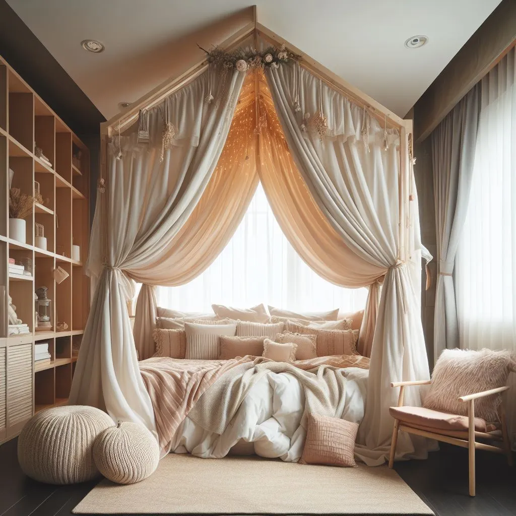 Cozy Bedroom Decor Ideas Under-Bed Tent