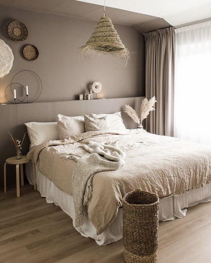 neutral modern cozy bedroom decor 08