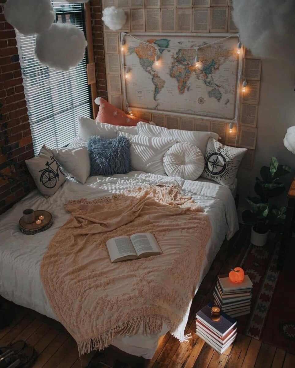 modern neutral cozy  bedroom 16