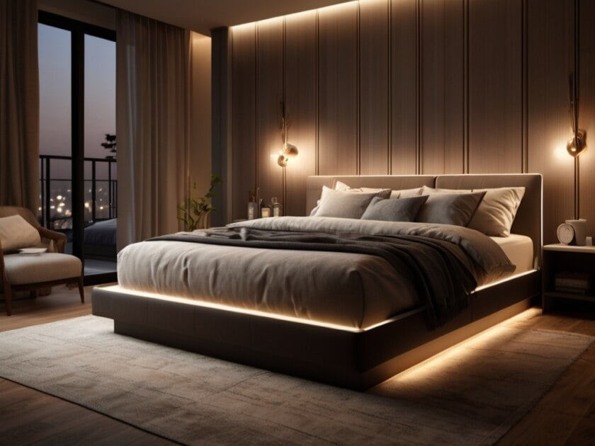 Best Ideas For Home Bedroom Refresh Install Under-Bed Lighting